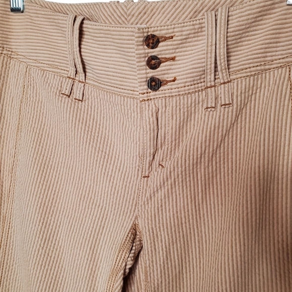 Free People Striped Pants, Women’s Wide Leg Lightweight Slacks Size 6 - Picture 2 of 8